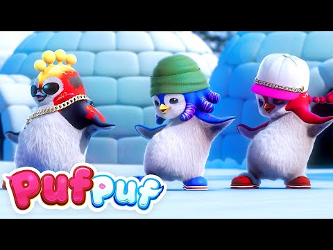 🐧 Dansul pinguinilor - Cântece de iarnă pentru copii de grădiniță Puf Puf