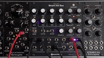Erica Synths - Hexinverter Mutant Hot Glue sound demo
