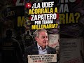 🚨 ¿La UDEF acorrala a Zapatero por trama millonaria? #shorts