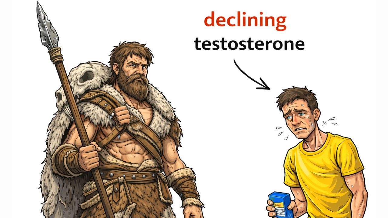 Why Our Ancestors Had High Testosterone While Modern Men Are Weak