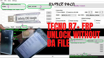 how to unlock TECNO R7+ FRP without DA file