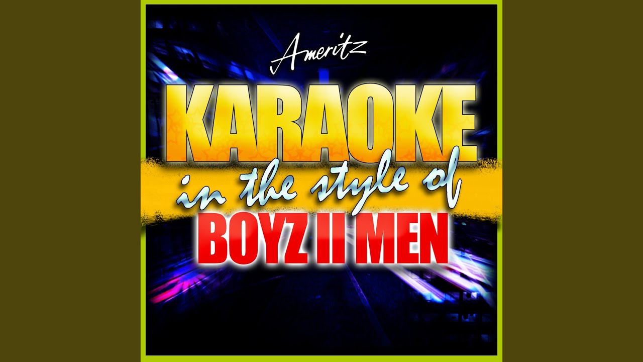 Color Of Love In The Style Of Boyz II Men Karaoke Version YouTube