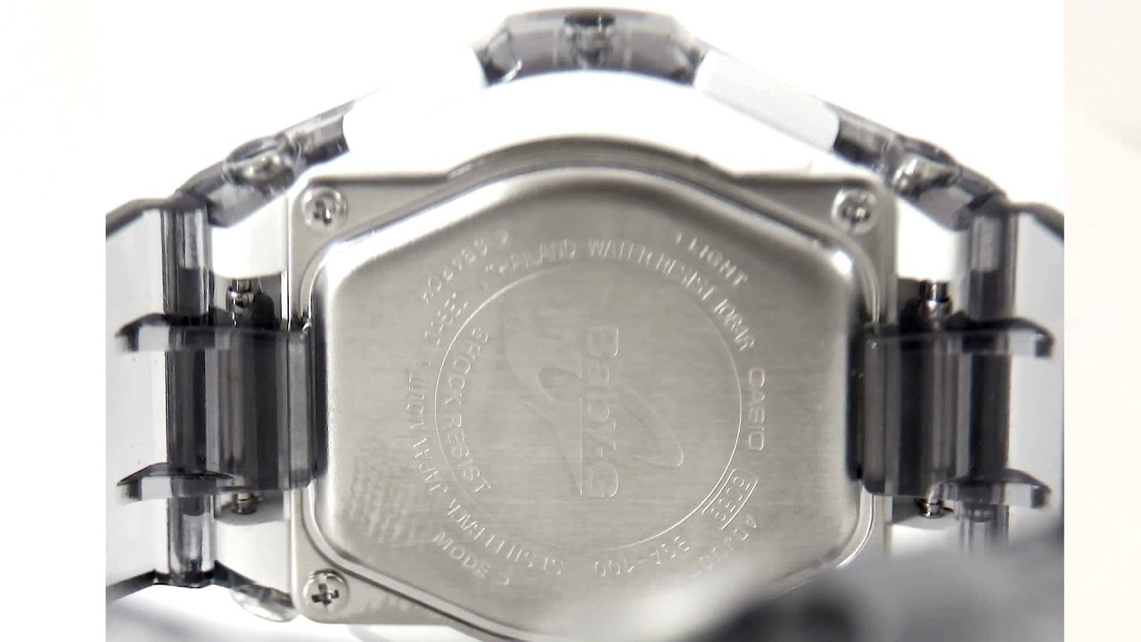 Casio Watch BGA100-8B Women's Baby-G Elegant Rhinestone Watch - Video