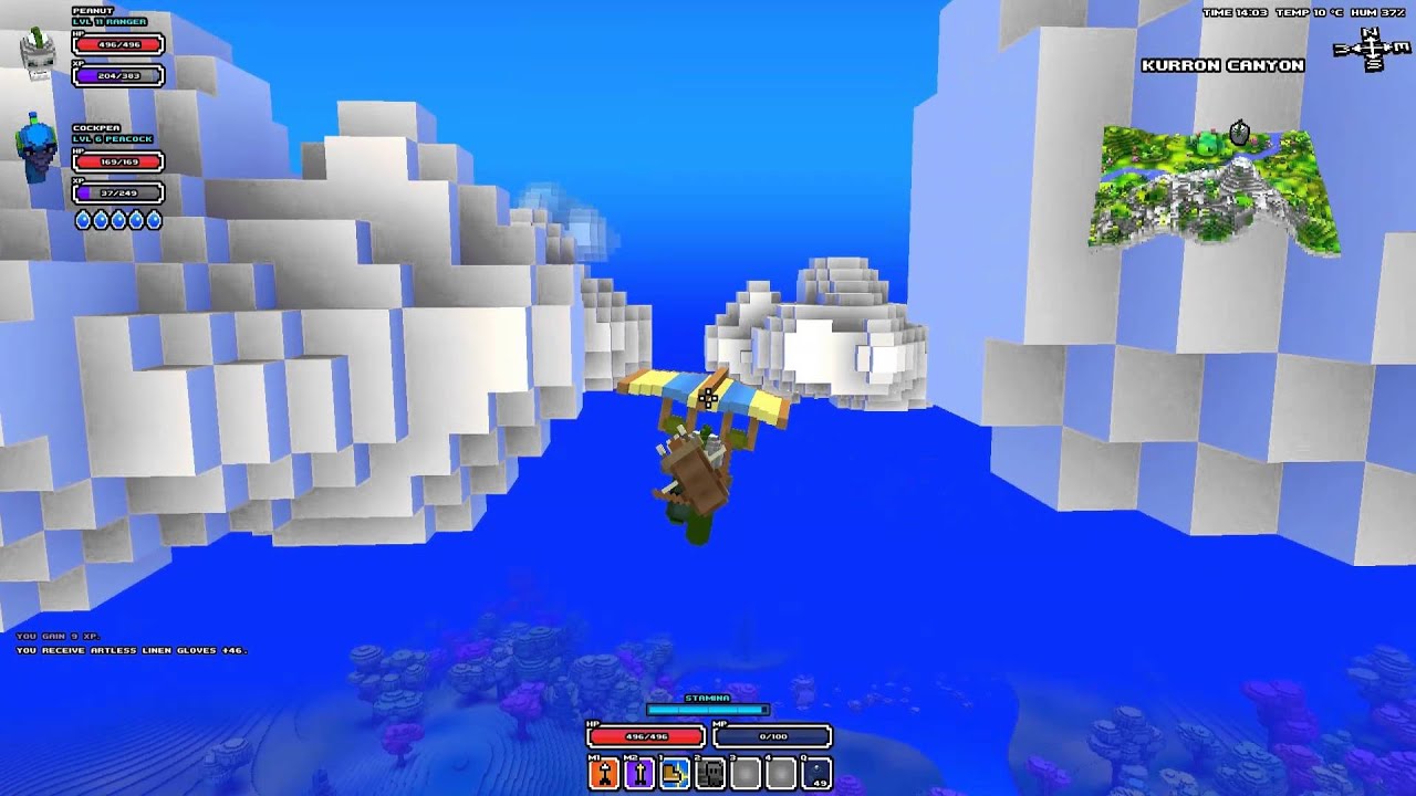 Cubeworld Alpha 1.0 - Ranger's Can Fly Bug