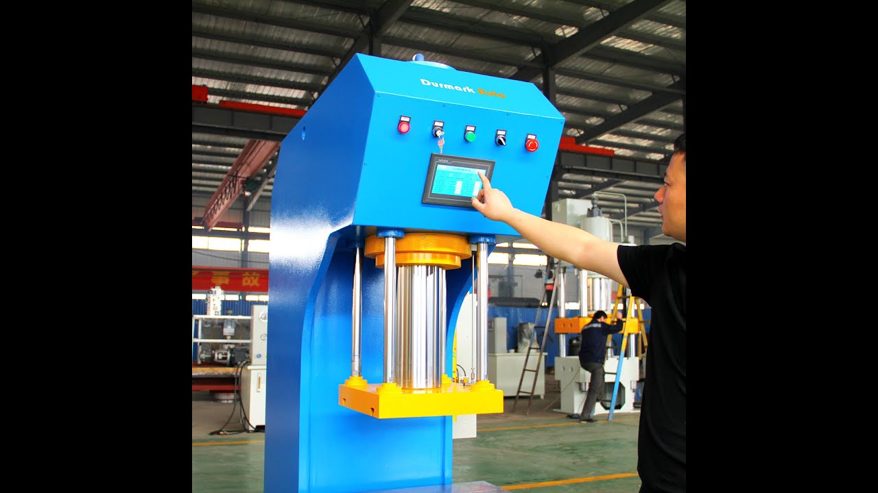 YSK series CNC single column hydraulic press is used for metal