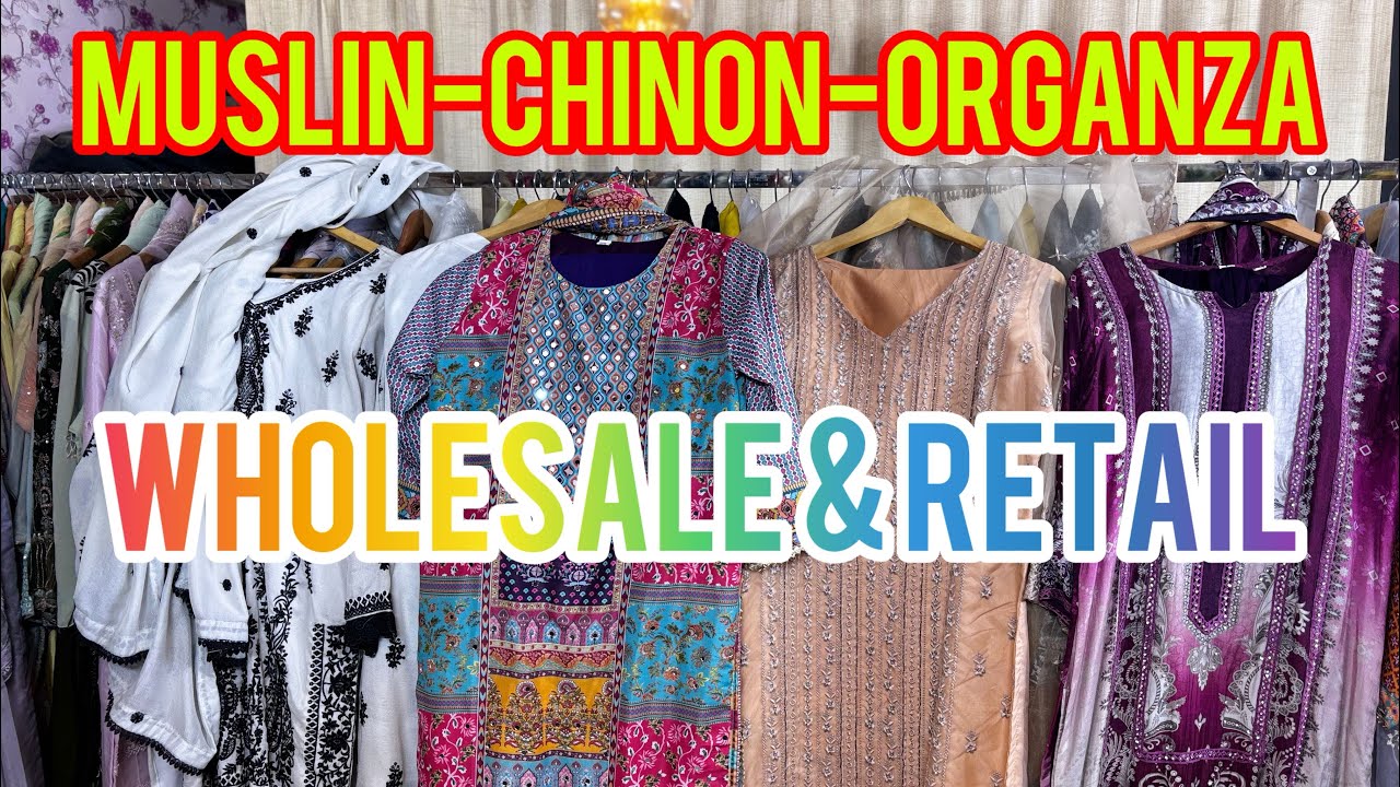 🛍️CHINON-MUSLIN-ORGANZA👗 |TRENDING FASHION | WHOLESALE & RETAIL | DELHI BASE MANUFACTURER-8800902327