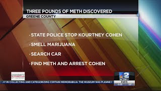 Indianapolis man arrested in Greene County with over three pounds of meth in car