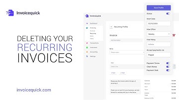 Deleting Recurring Invoice Profiles - Invoice Quick