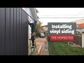 The Everything Garage gets BOARD AND BATTEN vinyl siding (Part 9)