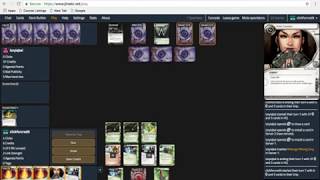 One and a half games of Android Netrunner Revised Core Set Chaos Theory deck