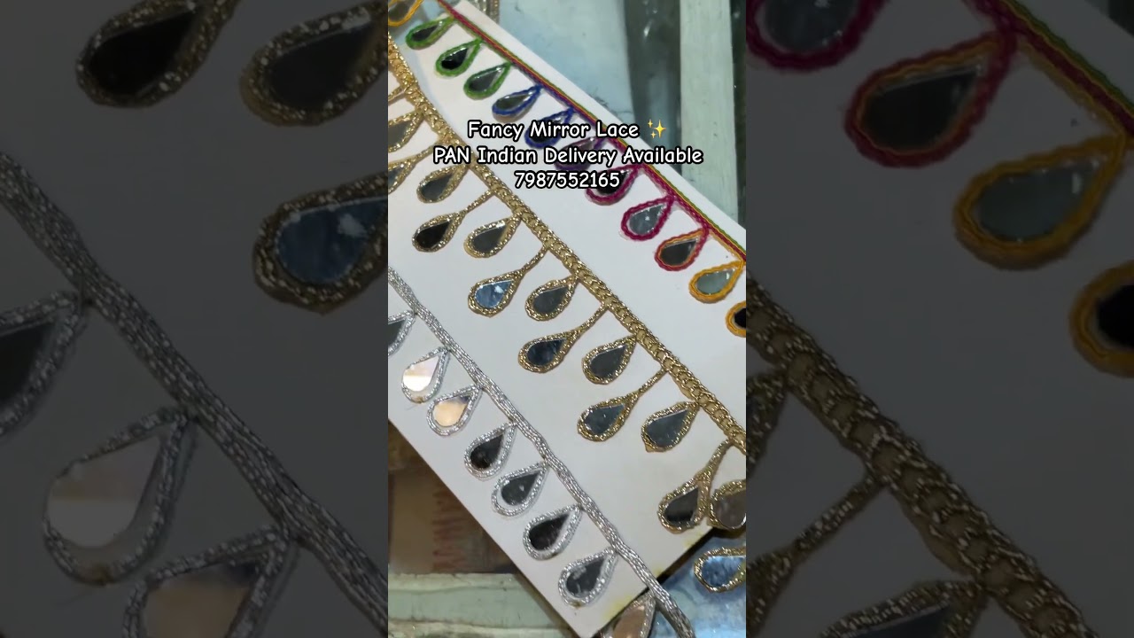 Mirror work lace design | Mirror work suits design 