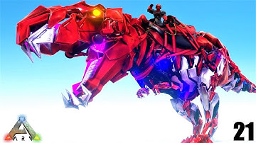 MY UNSTOPPABLE ZOMBIE CYBORG TEK REX !!! ARK Survival Evolved Pugnacia Dinos ARK MODDED E21
