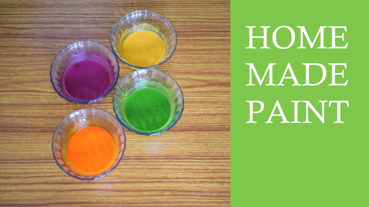 How to make paint at home for kidsHomemade paintMaking water colours