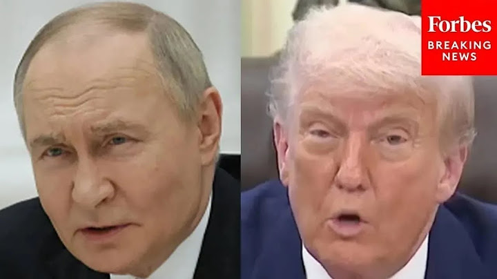 'So Far I've Been Very Disappointed With President Putin': Trump Calls To End Russia-Ukraine War