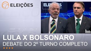 Election 2022 Brazil Lula And Bolsonaro On Tv Presidential Debate   16102022