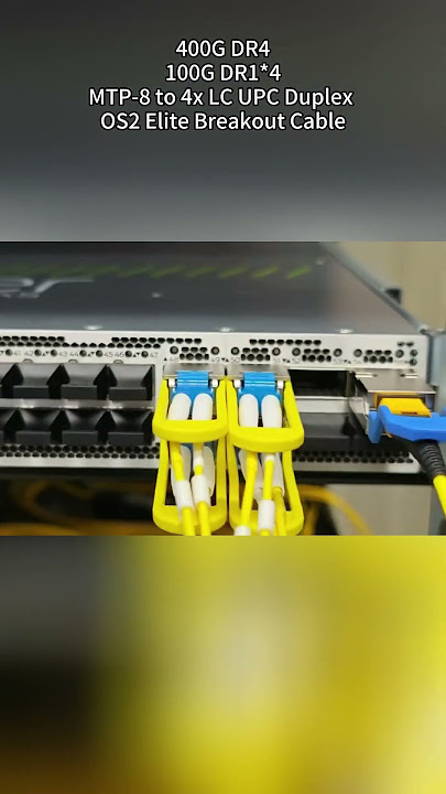 400G to 4x100G Breakout Connection on Juniper QFX5130-48C #shorts #network