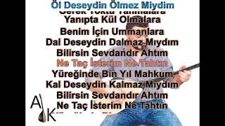 Öl Deseydin Ölmez Miydim #karaoke  #türkü #türküler #türkülerimiz