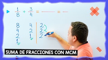 Suma de fracciones con mínimo común múltiplo (MCM)