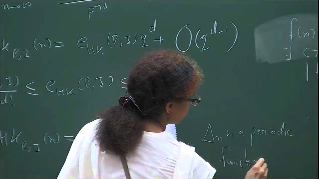 HilbertKunz Density Function and HilbertKunz Multiplicity by Vijaylaxmi Trivedi YouTube