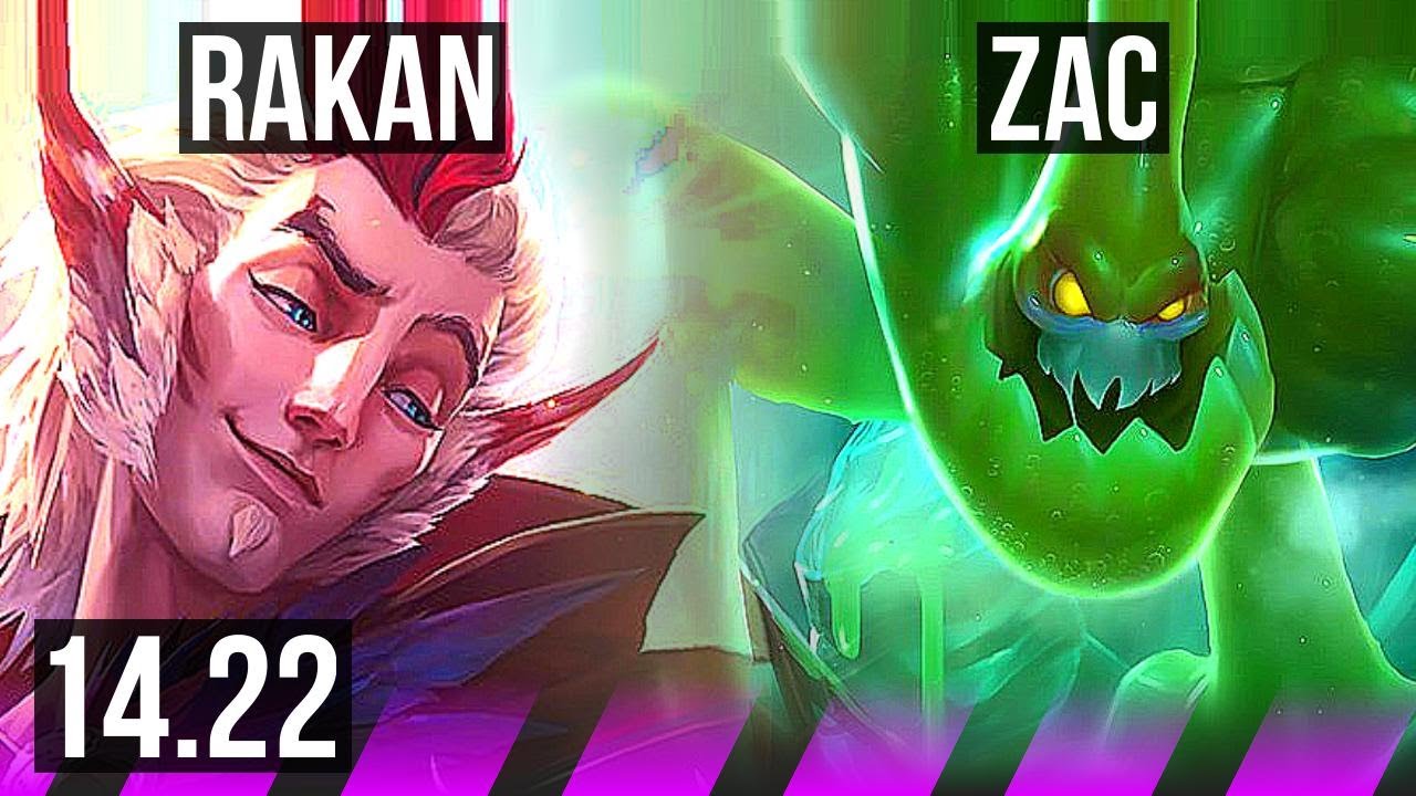 RAKAN & Corki vs ZAC & Xayah (SUP) | KR Master | 14.22