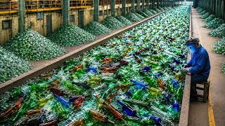 How Millions of Glass Bottles Are Recycled In Factory// Glass recycling process 😲