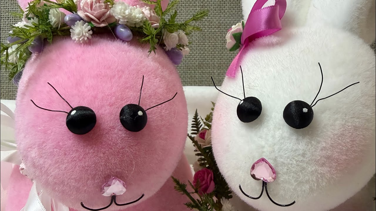 Очаровательные превращения в пушистых пасхальных кроликов! 🩷🩷