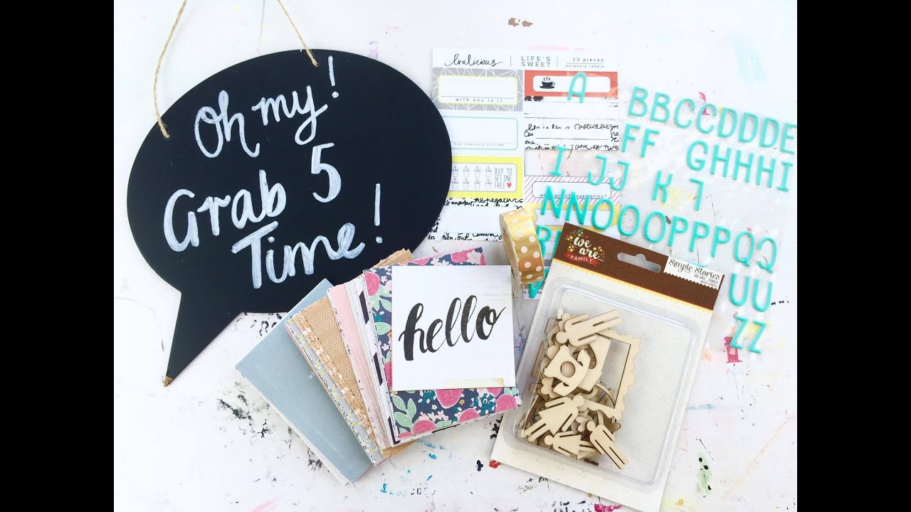Project Life Process Video ~ Week of Jan 18 ~ Grab 5! - YouTube