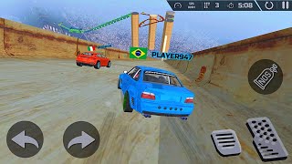 Jogo de Carro Corrida Impossível na Mega Rampa screenshot 3