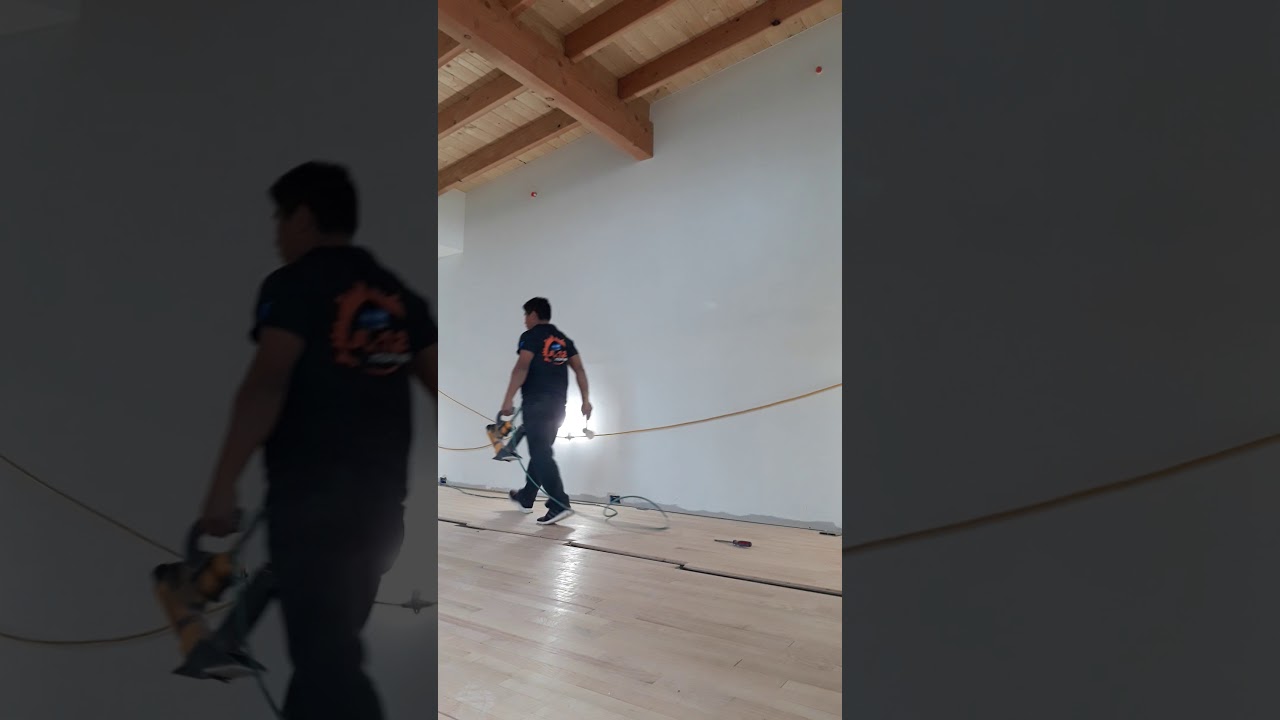 Instalación de piso de madera - YouTube