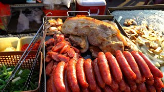 石板烤豬肉香腸│Aboriginal Taiwanese grilled pork sausage on slate│Taiwan night market street food by Latte Food 拿鐵美食 3,480 views 3 years ago 3 minutes, 44 seconds