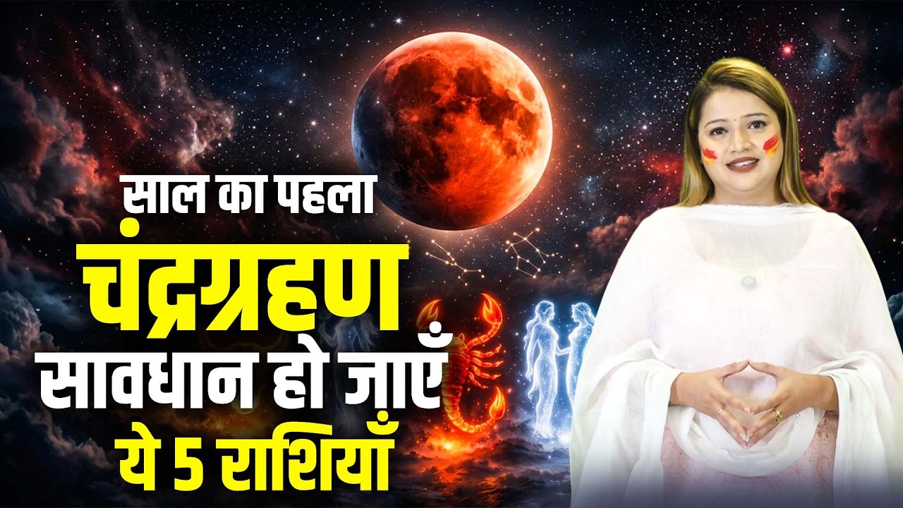 साल का पहला चंद्र ग्रहण सावधान हो जाएं ये 5 राशियों #chandragrahan #chandragrahan2026