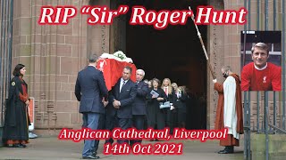 Roger Hunts Funeral At Liverpool Cathedral