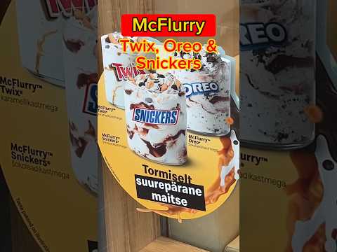 Пробуем популярные вкусы McFlurry🍦🍟 #вкусно #food #фастфуд #еда #обзор #ресторан #макдональдс #мак