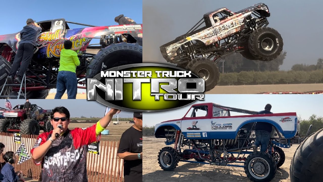 Monster Truck Nitro Tour Tulare, CA Show 1 Vlog and Full Show. YouTube