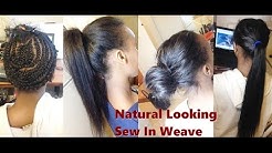 How to-Natural Looking Sew In Weave