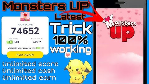 MX Player Monster UP game hack trick || #maalik. || monsters up auto win trick