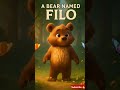Meet Filo the Adorable Cartoon Bear in a Magical Flower Forest! #shorts #viralshort #cute #cartoon
