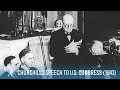 Sir Winston Churchill's Fighting Speech To U.S. Congress (1943) | British Pathé