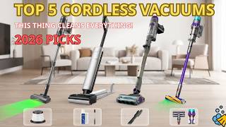 TOP 5 Cordless Vacuums 2026 🏆 Best Suction, Battery & Smart Cleaning