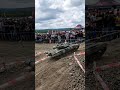 1:24 T-90 RC Tank Climbing a Dirt Hill! 🔥 Realistic Tank Demo #shorts