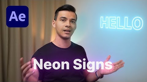 Create Your Own Neon Signs | After Effects Tutorial