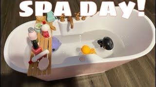 Fun Relaxing Spa Day! Barbie-LOL Dolls-rubber ducks-friendship-fun