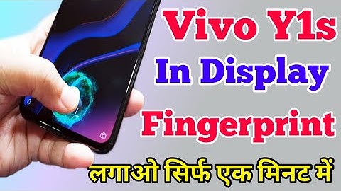 How To Add In Display Fingerprint Lock On Y1s || Vivo Y1s In Display Fingerprint Setting