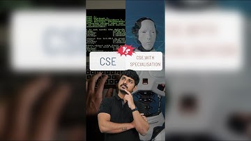 CSE or CSE Specialisation 🤔 | Which one to choose? | Engineering | EAMCET/EAPCET 2024