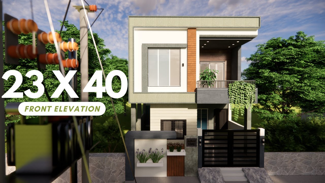 23 x 40 Front Elevation Video