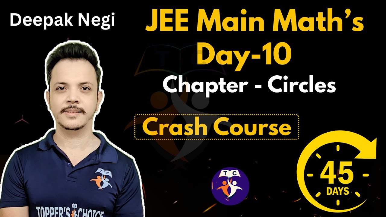 JEE Maths Circle Full Lecture Day 10 | NCERT to Advanced Level | Best Explanation | 