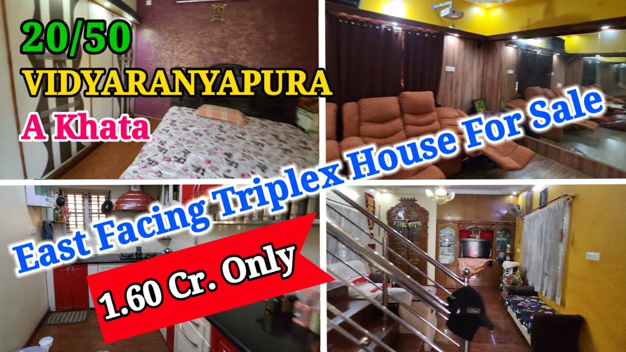 20/50 Triplex 4 BHK Independent House For Sale In Vidyaranyapura, Bangalore. #vijayrealestate 