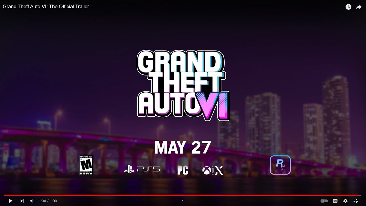 Unprecedented Buzz for GTA 6 Trailer Release - Rockstar Sets New