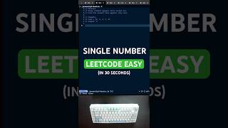 Single Number LeetCode Easy in Under 30 Seconds #javascript #leetcode #coding