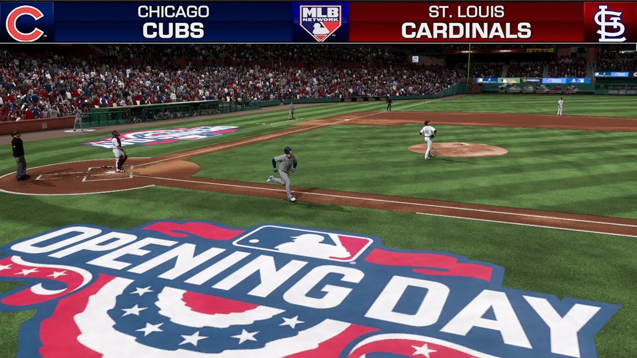 MLB The Show 17 Gameplay ⚾ Opening Day 2017 ⚾ Cubs vs Cardinals (Full MLB Network Broadcast)